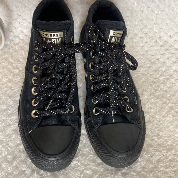 Converse All Star Madison mid top black shoes - Picture 2 of 9